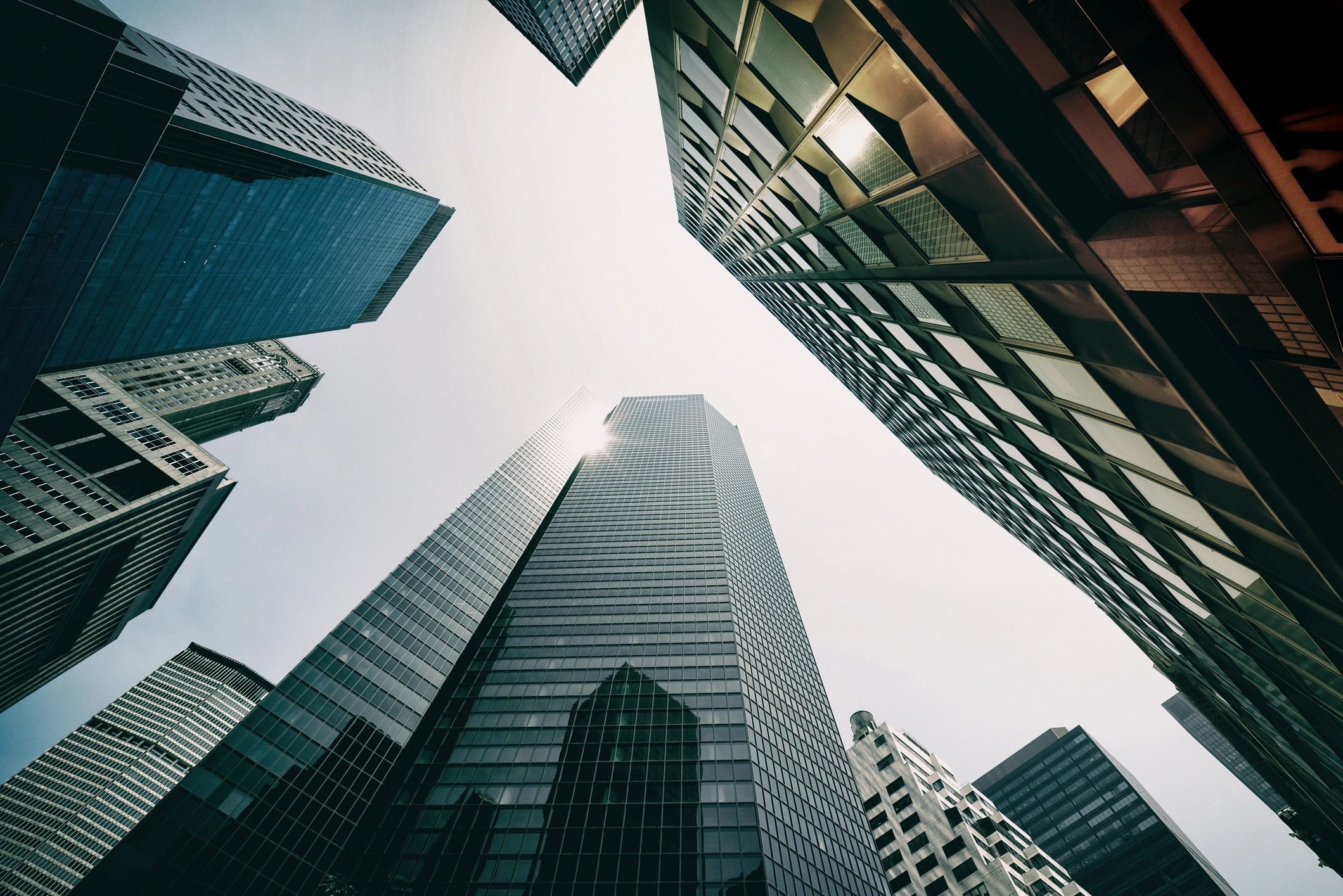 Skyscrapers from Below.